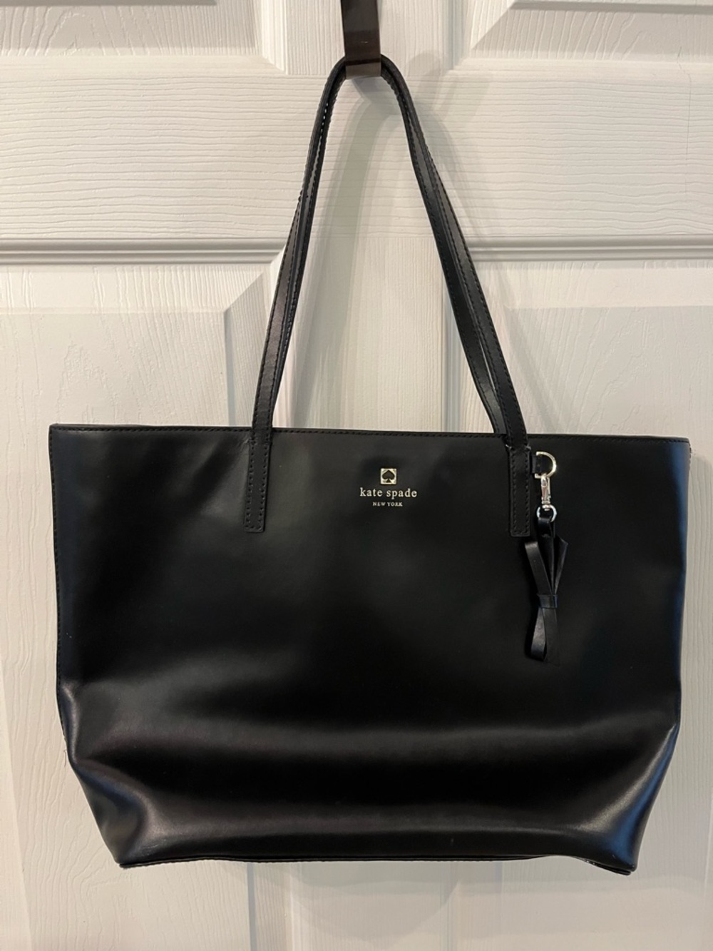 kate spade Black Leather Tote Purse